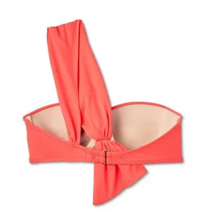 Shade & Shore Women's One Shoulder Bow Tail Bikini Top Swimsuit