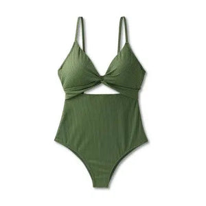 Shade & Shore Women's Cut Out One Piece Swimsuit Cheeky Keyhole Swimwear