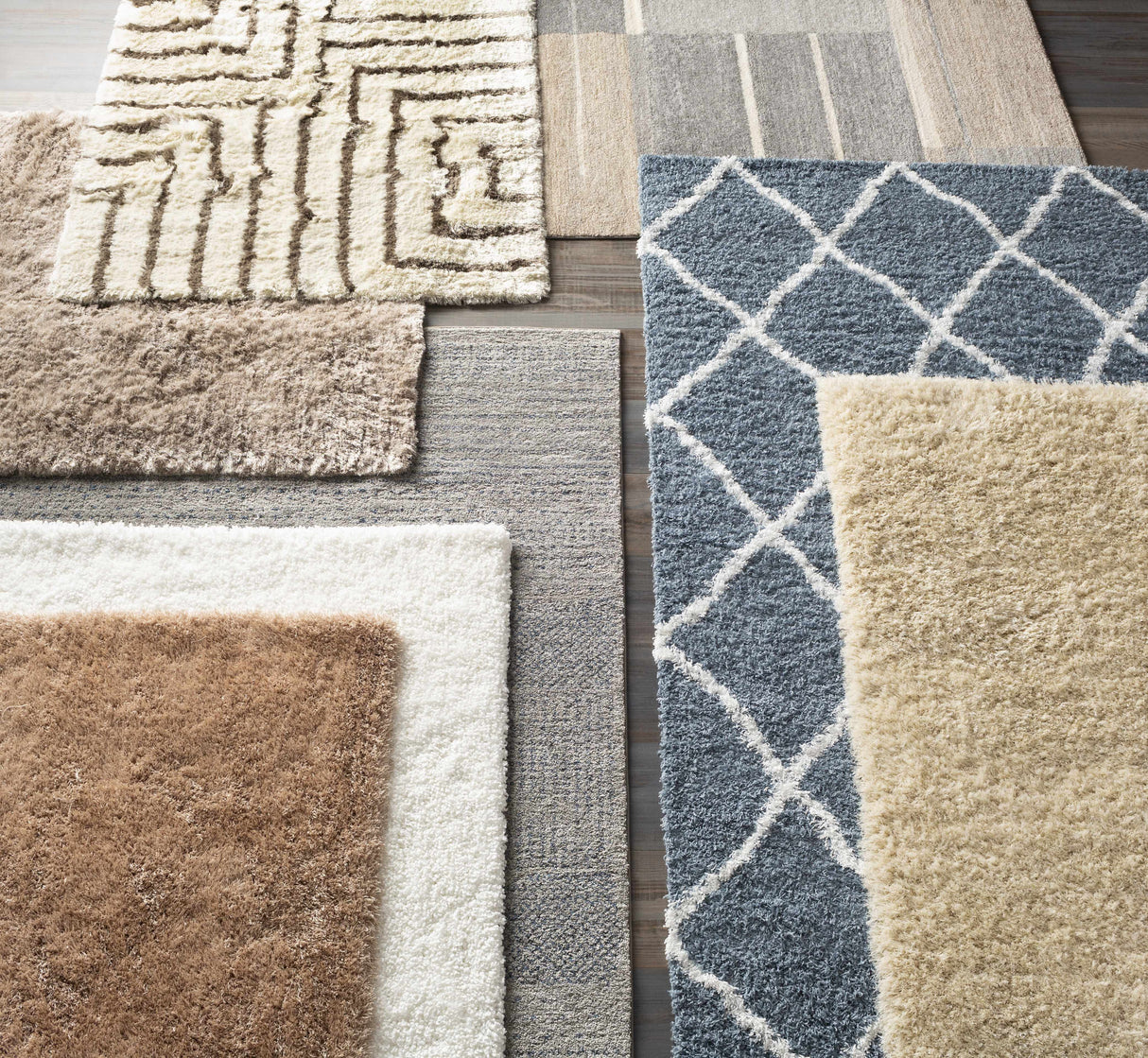 Glouster Taupe&Gray Lined Area Rug