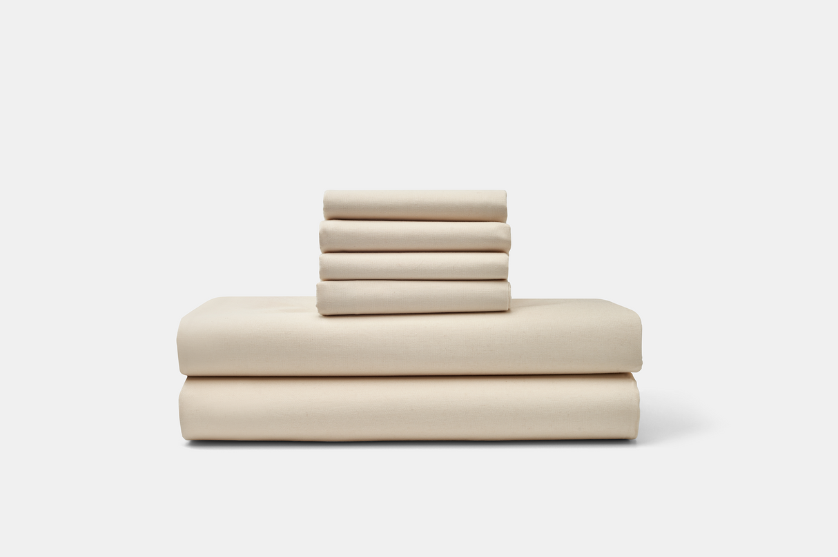 Cotton Percale Bed Sheet Set