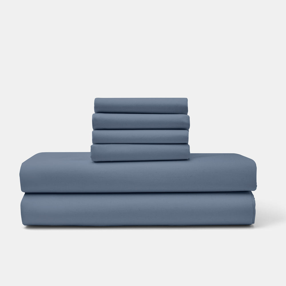 Cotton Percale Bed Sheet Set