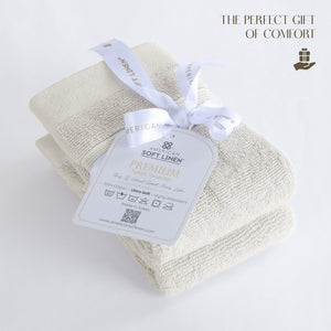 SIENA 4-Piece Turkish Cotton Luxury Washcloths Set – 700 GSM