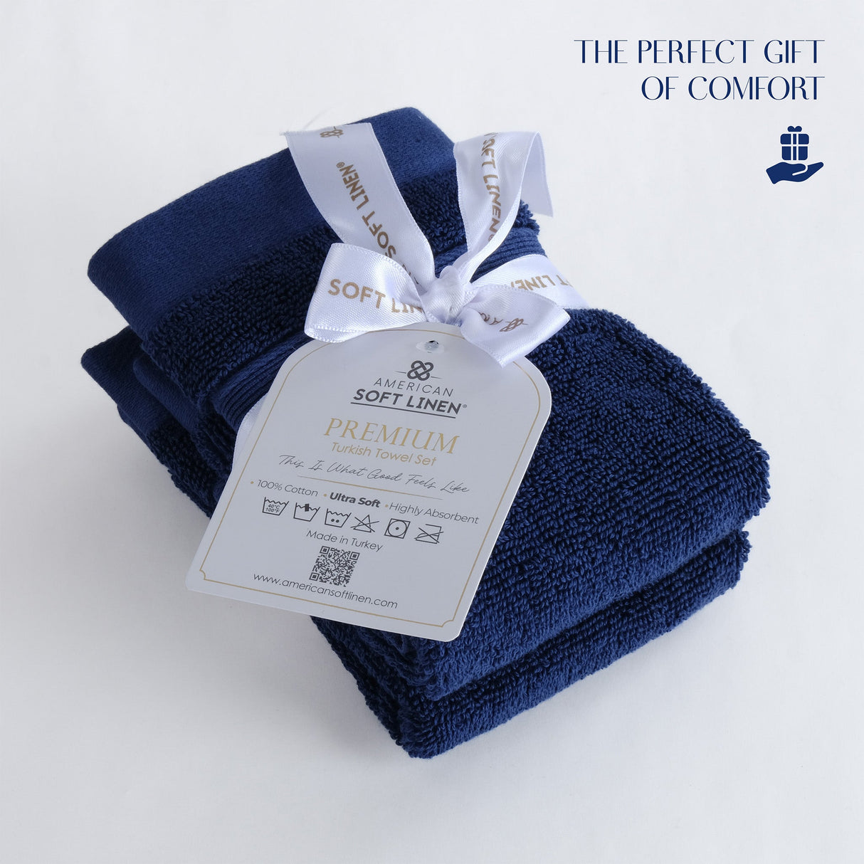 SIENA 4-Piece Turkish Cotton Luxury Washcloths Set – 700 GSM