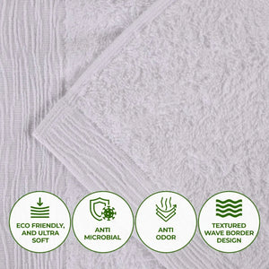 Rayon from Bamboo Eco-Friendly Fluffy Soft Solid Bath Towel Set of 3 - Bath Towel by Superior Brand