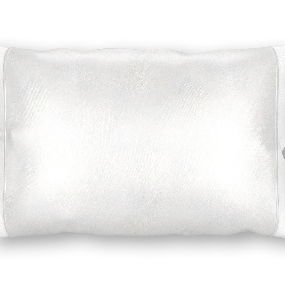 Off-White Ivory Silk Pillow Sleeve.