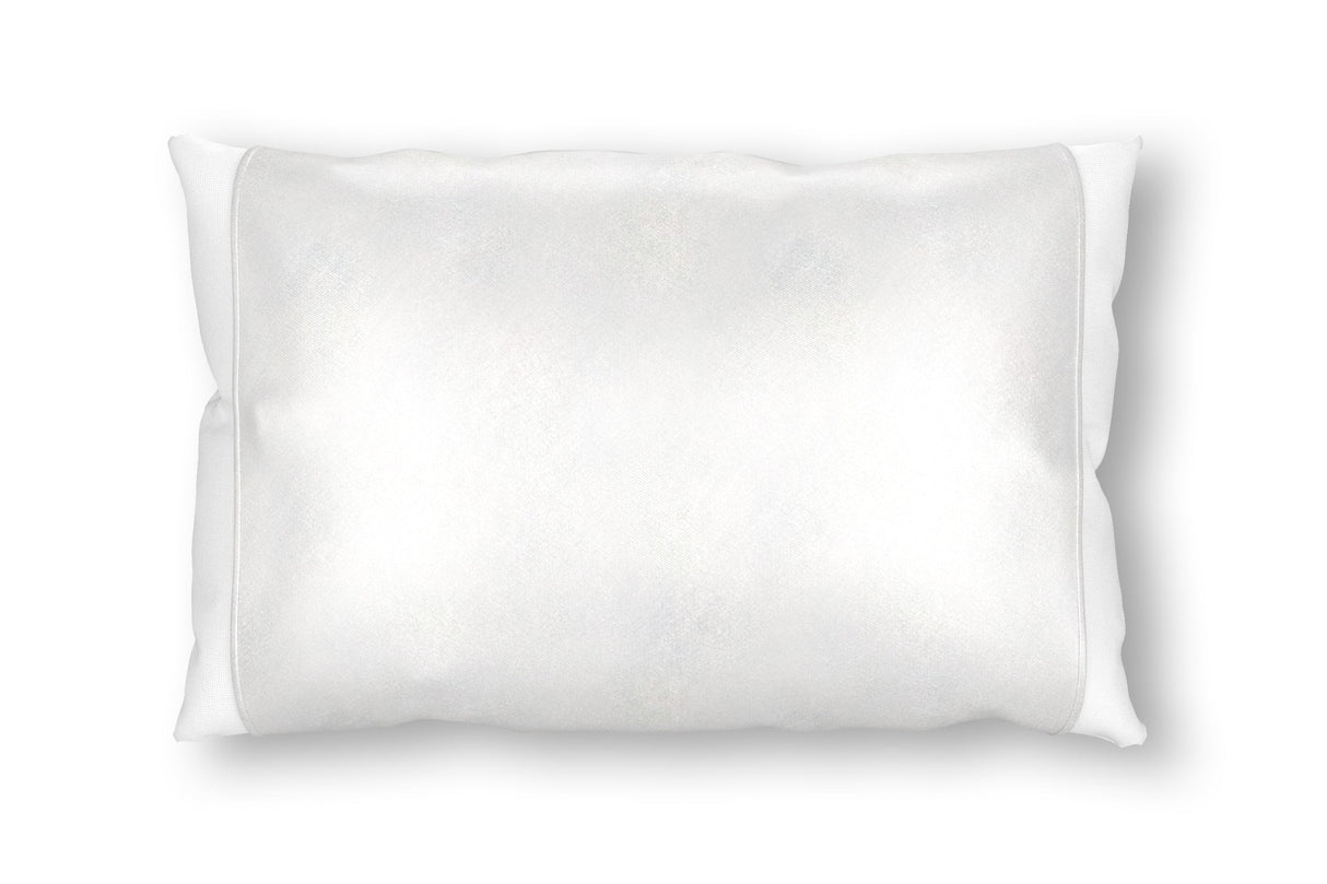 Off-White Ivory Silk Pillow Sleeve.