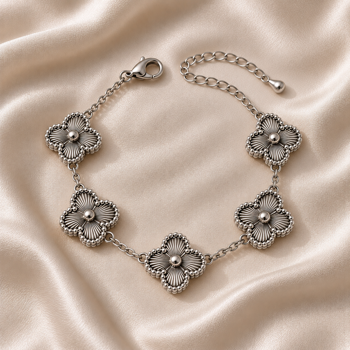 Title: 18k Gold Plated Bloom Line Bracelet
