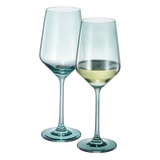 Tonal Stemmed Wine Glassware, Forest Green, Set of 2