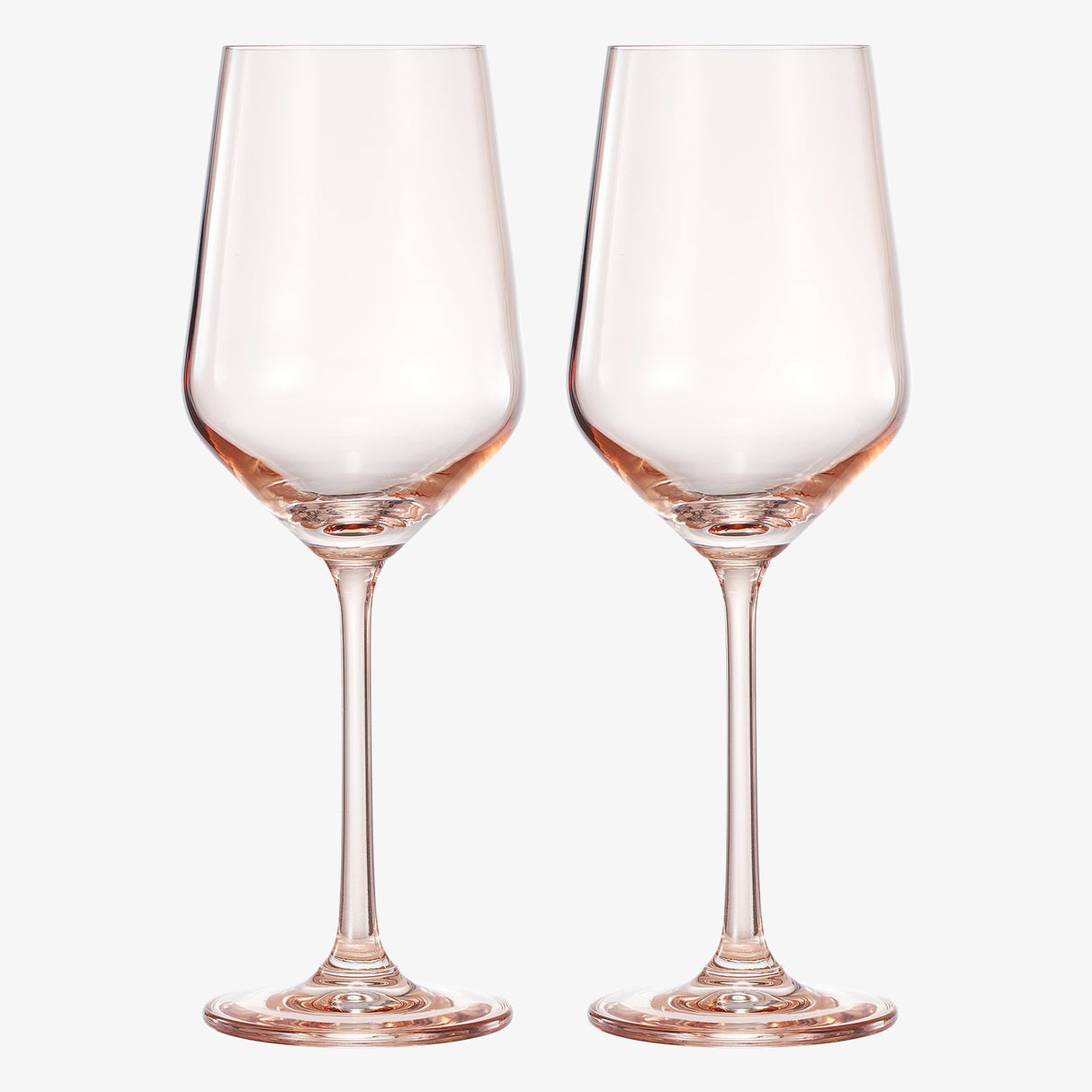Tonal Stemmed Wine Glassware, Tan, Set of 2