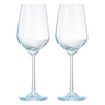 Monet Stemmed Wine Glassware, Pink, Set of 2