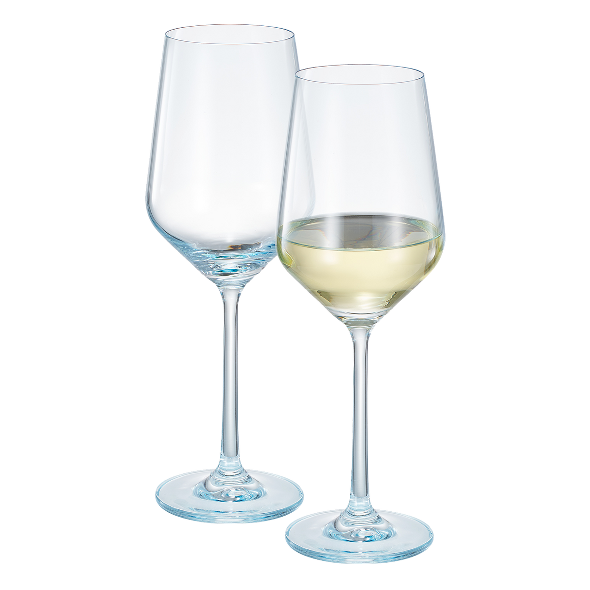 Monet Stemmed Wine Glassware, Pink, Set of 2