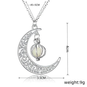 Moonstone Pendant Necklace Stainless Steel Moonstone Jewelry Women Gift