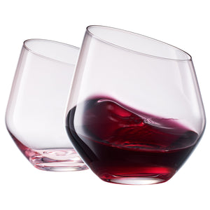 Colosseum Stemmed Wine Glassware, Set of 2