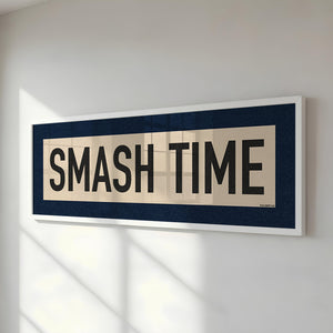 Framed Smash Time Pickleball Art Scroll Sign
