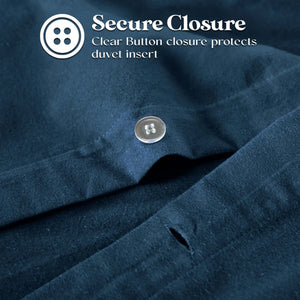 Flannel Cotton Modern Solid Fuzzy Duvet Cover Set With Pillow Shams - Duvet Cover Set by Superior Brand