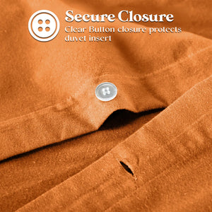 Flannel Cotton Modern Solid Fuzzy Duvet Cover Set With Pillow Shams - Duvet Cover Set by Superior Brand