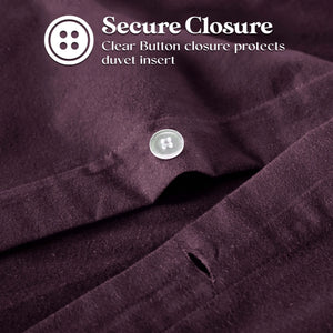 Flannel Cotton Modern Solid Fuzzy Duvet Cover Set With Pillow Shams - Duvet Cover Set by Superior Brand