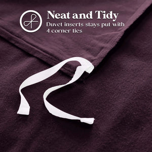 Flannel Cotton Modern Solid Fuzzy Duvet Cover Set With Pillow Shams - Duvet Cover Set by Superior Brand