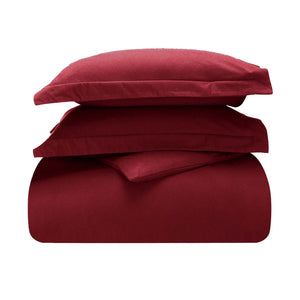 Flannel Cotton Modern Solid Fuzzy Duvet Cover Set With Pillow Shams - Duvet Cover Set by Superior Brand