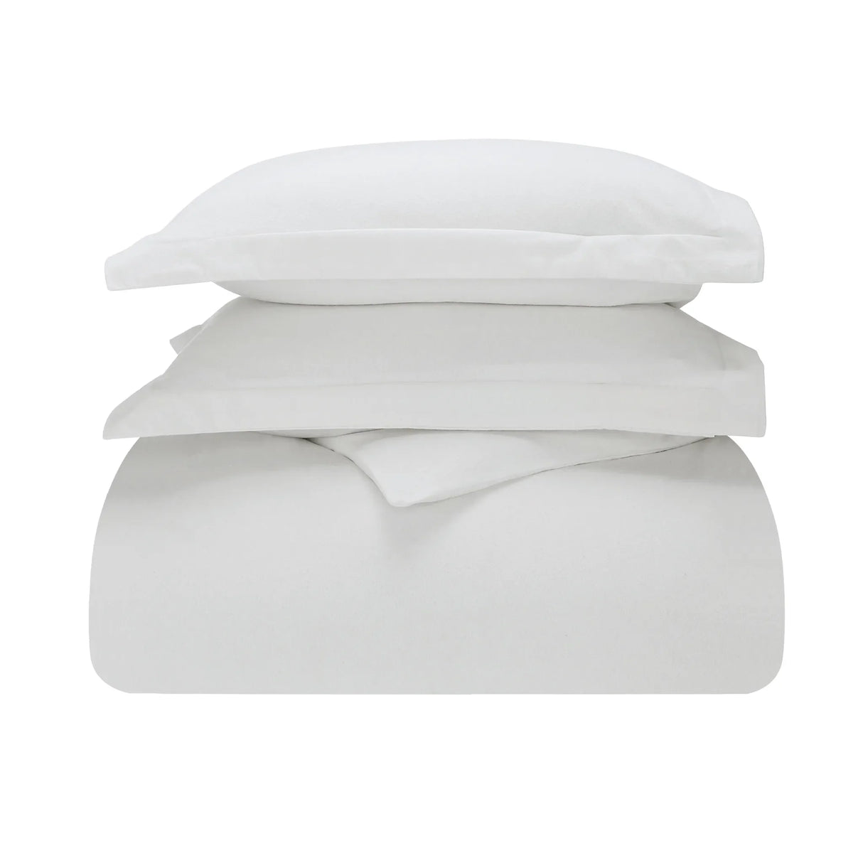 Flannel Cotton Modern Solid Fuzzy Duvet Cover Set With Pillow Shams - Duvet Cover Set by Superior Brand