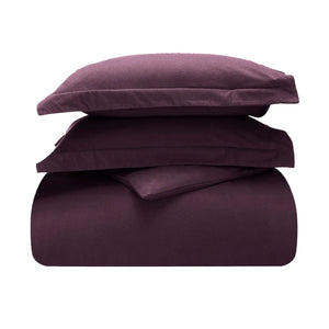 Flannel Cotton Modern Solid Fuzzy Duvet Cover Set With Pillow Shams - Duvet Cover Set by Superior Brand