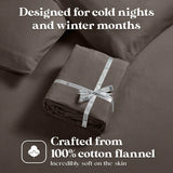100% Cotton Flannel Solid Deep Pocket Bed Sheet Set - Sheet Set by Superior Brand