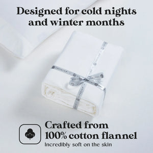 100% Cotton Flannel Solid Deep Pocket Bed Sheet Set - Sheet Set by Superior Brand