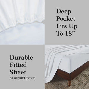 100% Cotton Flannel Solid Deep Pocket Bed Sheet Set - Sheet Set by Superior Brand