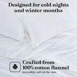 Solid Flannel Cotton Soft Fuzzy Pillowcases, Set of 2 - Pillowcases by Superior Brand