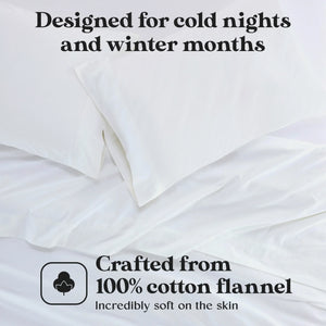 Solid Flannel Cotton Soft Fuzzy Pillowcases, Set of 2 - Pillowcases by Superior Brand