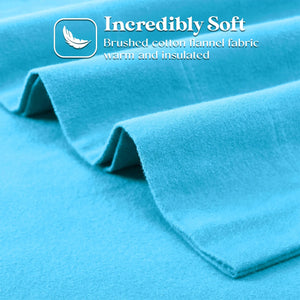 100% Cotton Flannel Solid Deep Pocket Bed Sheet Set - Sheet Set by Superior Brand