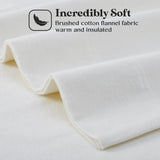 100% Cotton Flannel Solid Deep Pocket Bed Sheet Set - Sheet Set by Superior Brand