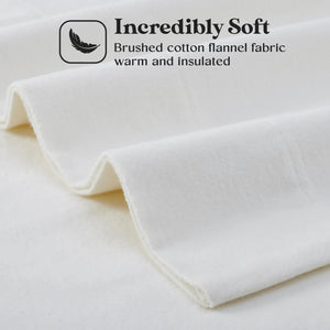 100% Cotton Flannel Solid Deep Pocket Bed Sheet Set - Sheet Set by Superior Brand