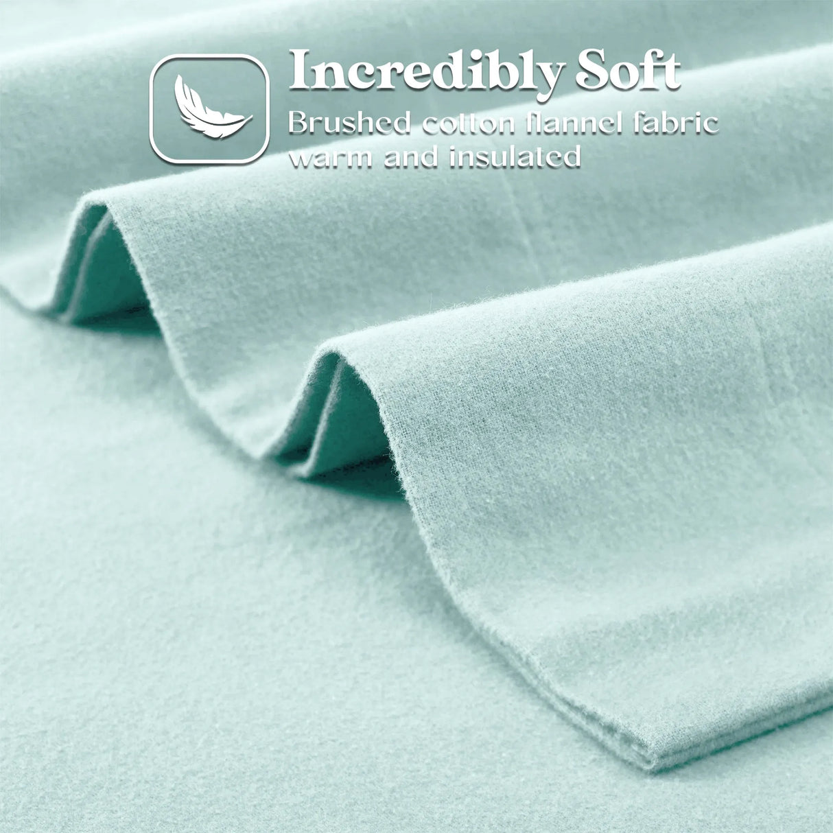 100% Cotton Flannel Solid Deep Pocket Bed Sheet Set - Sheet Set by Superior Brand