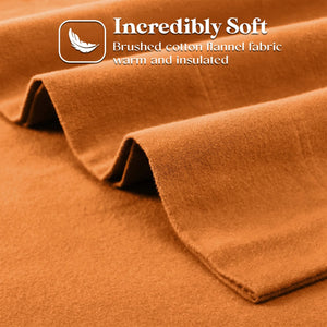 100% Cotton Flannel Solid Deep Pocket Bed Sheet Set - Sheet Set by Superior Brand