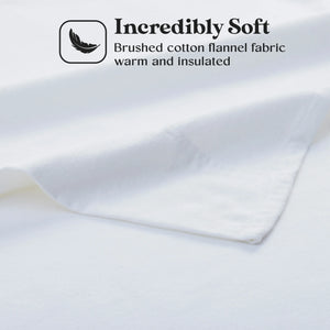 100% Cotton Flannel Solid Deep Pocket Bed Sheet Set - Sheet Set by Superior Brand