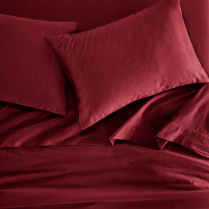 100% Cotton Flannel Solid Deep Pocket Bed Sheet Set - Sheet Set by Superior Brand