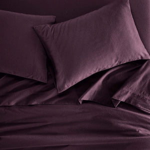 100% Cotton Flannel Solid Deep Pocket Bed Sheet Set - Sheet Set by Superior Brand