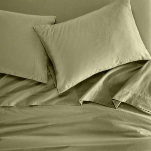 100% Cotton Flannel Solid Deep Pocket Bed Sheet Set - Sheet Set by Superior Brand