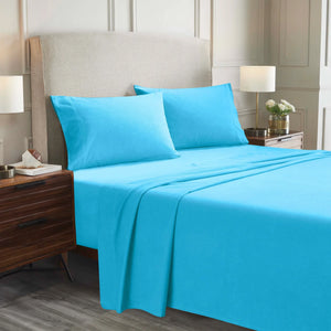 100% Cotton Flannel Solid Deep Pocket Bed Sheet Set - Sheet Set by Superior Brand