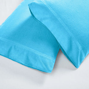 Solid Flannel Cotton Soft Fuzzy Pillowcases, Set of 2 - Pillowcases by Superior Brand