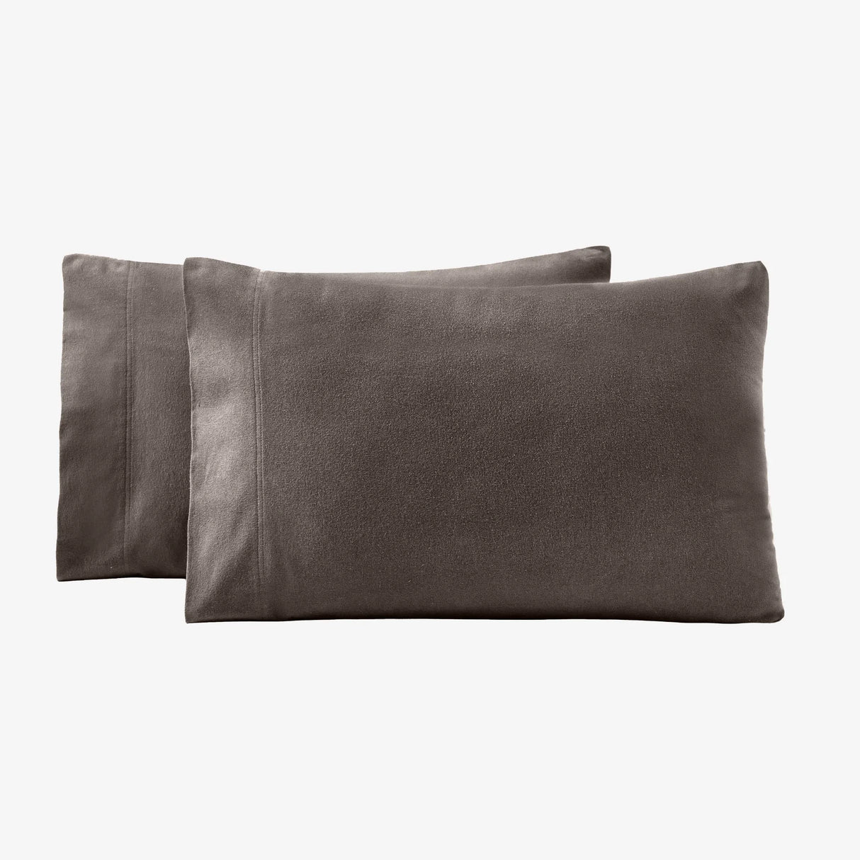 Solid Flannel Cotton Soft Fuzzy Pillowcases, Set of 2 - Pillowcases by Superior Brand