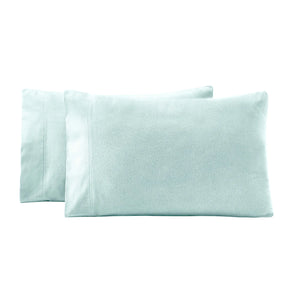 Solid Flannel Cotton Soft Fuzzy Pillowcases, Set of 2 - Pillowcases by Superior Brand