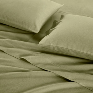 100% Cotton Flannel Solid Deep Pocket Bed Sheet Set - Sheet Set by Superior Brand