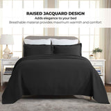 Solitaire Jacquard Matelassé Cotton Diamond Solitaire Bedspread Set - Bedspread by Superior Brand