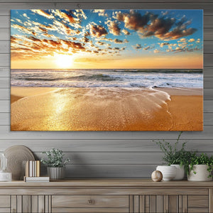 Soothing Sunset on Calm Beach