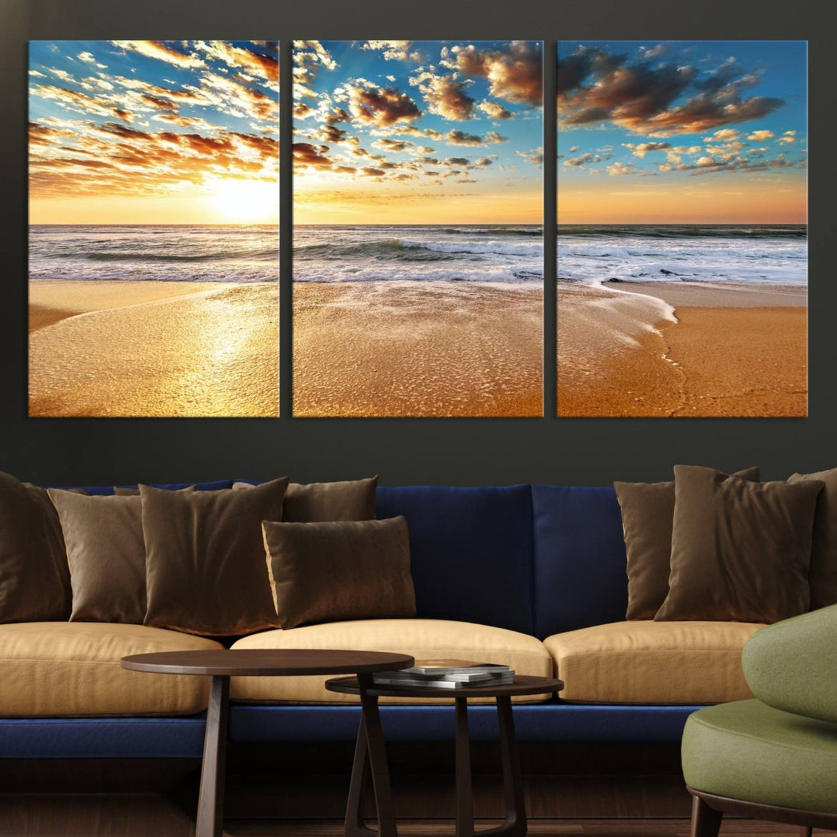 Soothing Sunset on Calm Beach