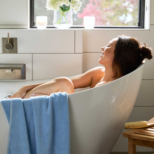 Bamboo Cotton Spa Bath Towel - Viscose from Bamboo + Cotton - Ocean by BedVoyage