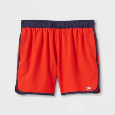 Speedo Men's 5.5" Swim Trunks Swimwear Shorts 3 Pockets Hidden Zip UPF 50+
