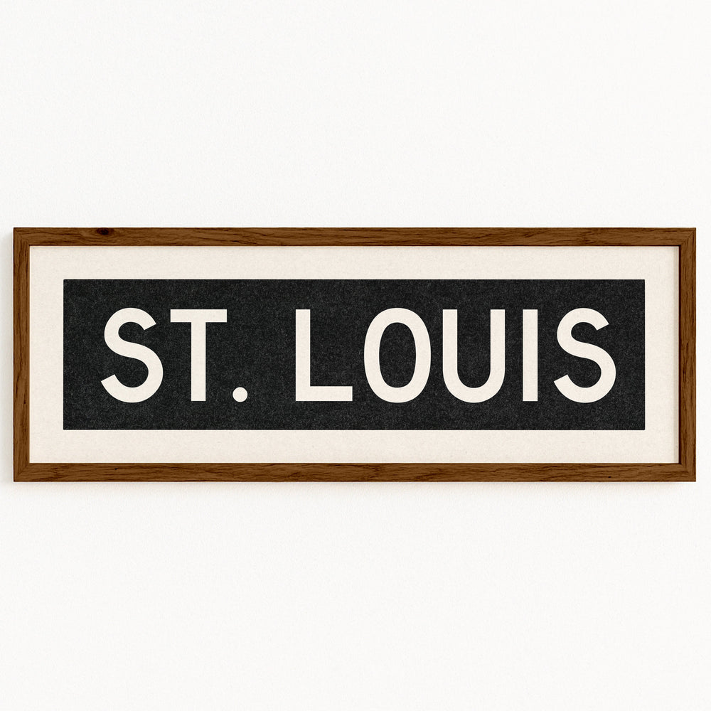 Framed St. Louis Missouri Bus Scroll